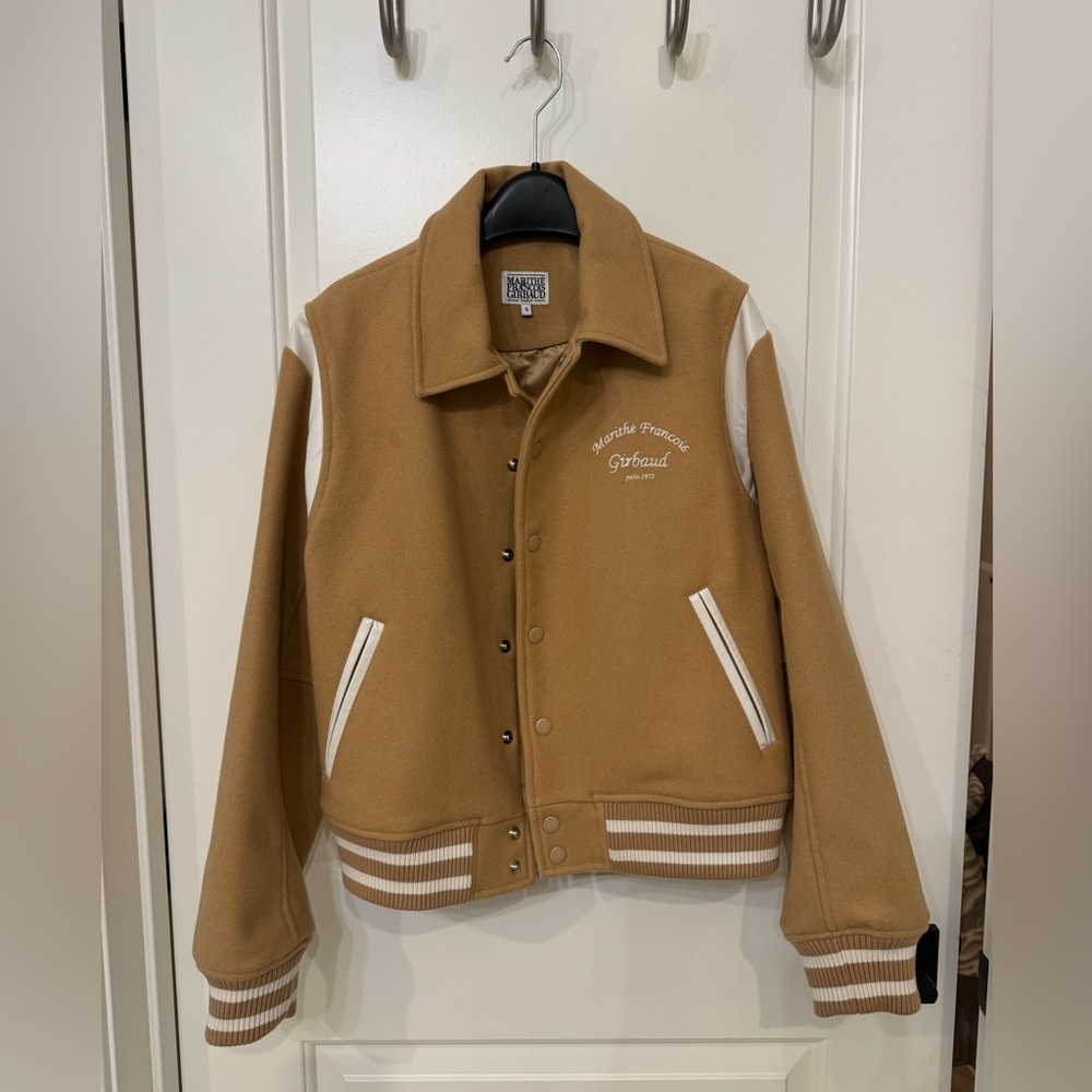Marithe Francois Girbaud wool blend varsity jacket